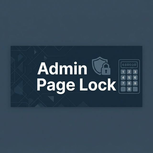 Admin Page Lock
