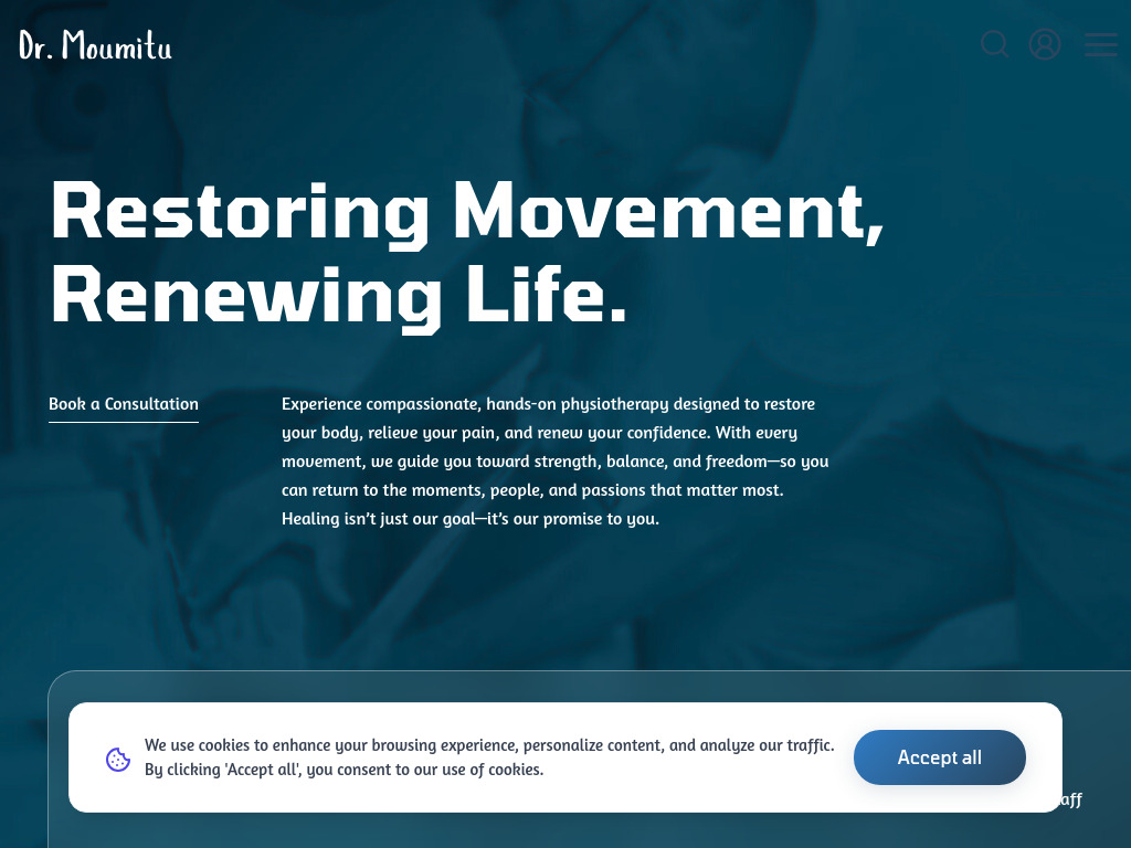 Dr. Moumitu – Physiotherapy Website